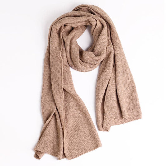Silk Cashmere Knitted Scarf