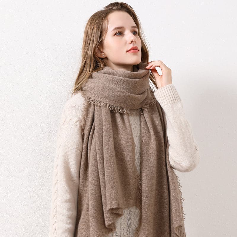 Solid Color Cashmere Scarf