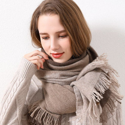 Widened Cashmere Scarf